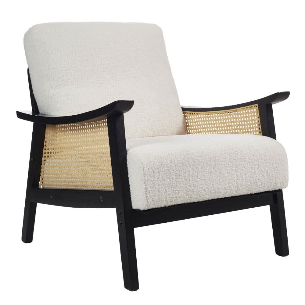 Direct Mid Century Rattan Armchair — view 3