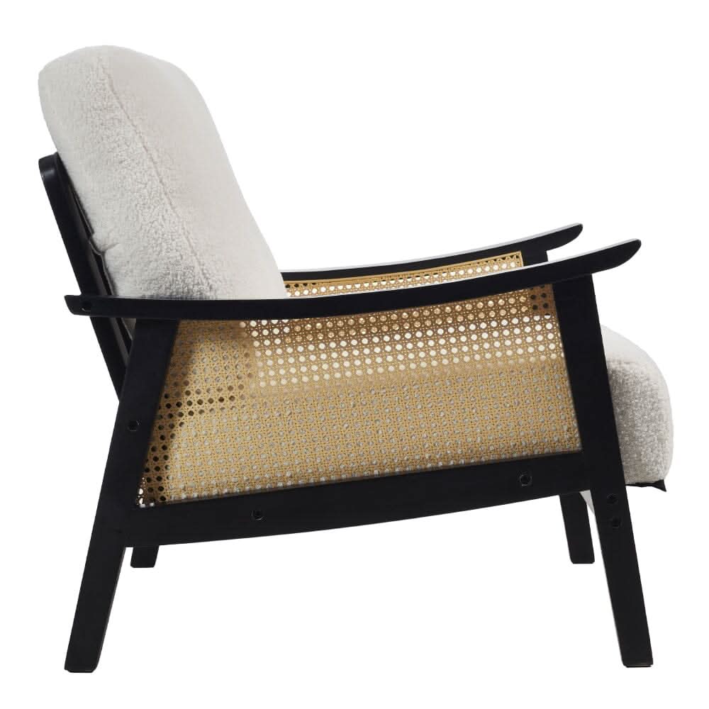 Direct Mid Century Rattan Armchair — view 6