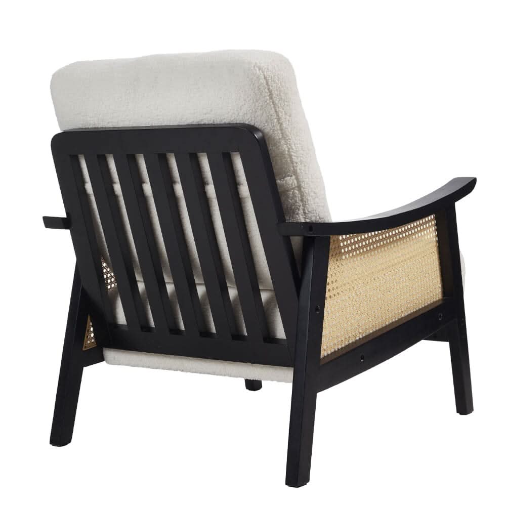 Direct Mid Century Rattan Armchair — view 7