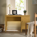 Oakham Writing Desk, Rattan Yellow — desk from 2nd Time Around