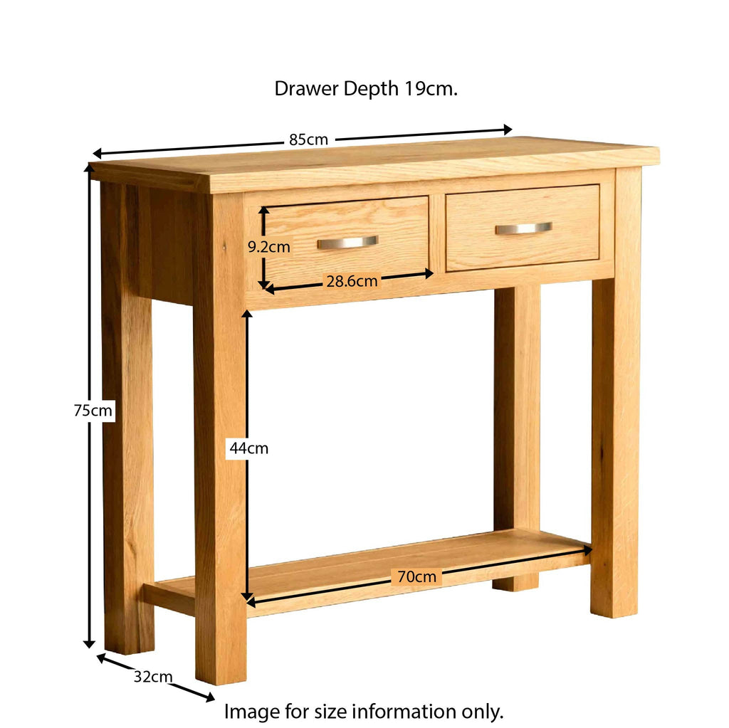 London Oak Console Table — view 9
