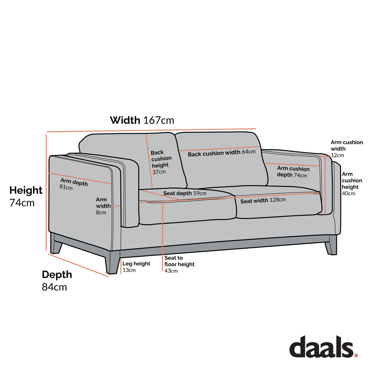 Dipley Champagne Velvet Sofa, 2-Seater — view 6