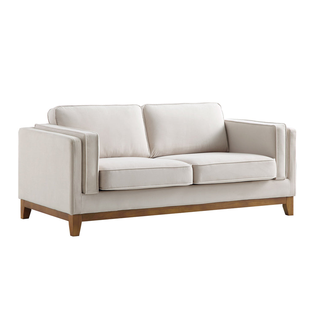 Dipley Champagne Velvet Sofa, 2-Seater — view 5