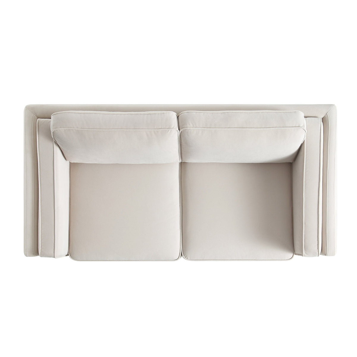 Dipley Champagne Velvet Sofa, 2-Seater — view 7