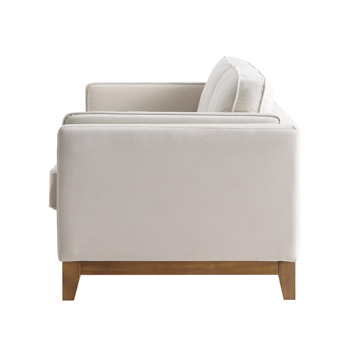 Dipley Champagne Velvet Sofa, 2-Seater — view 8