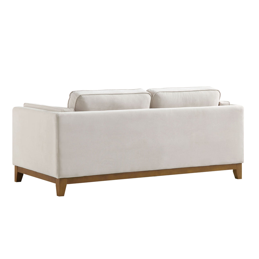 Dipley Champagne Velvet Sofa, 2-Seater — view 9