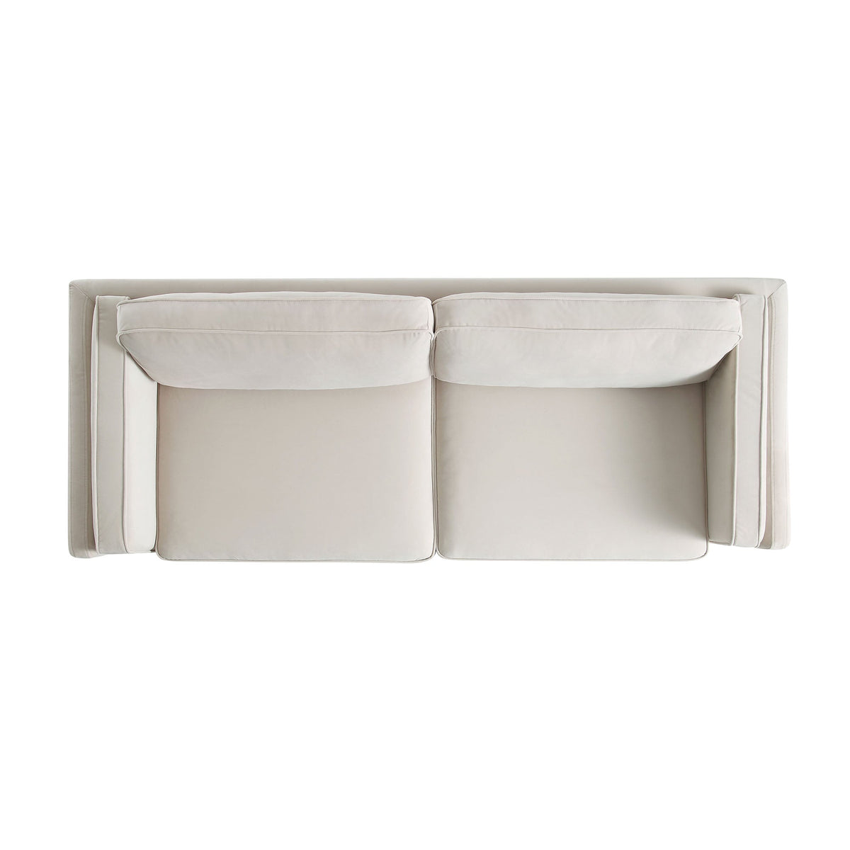 Dipley Champagne Velvet Sofa, 3-Seater — view 7