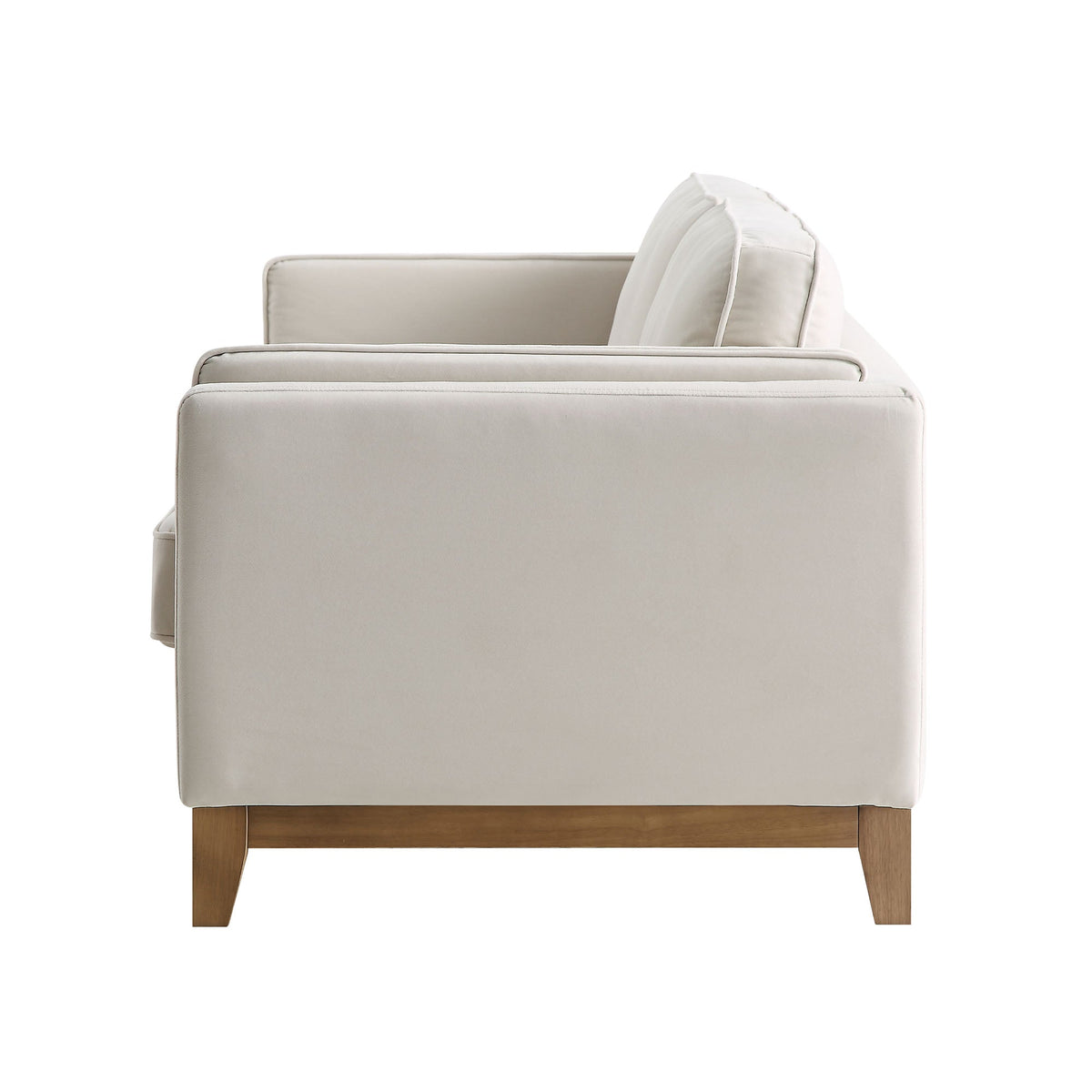 Dipley Champagne Velvet Sofa, 3-Seater — view 8