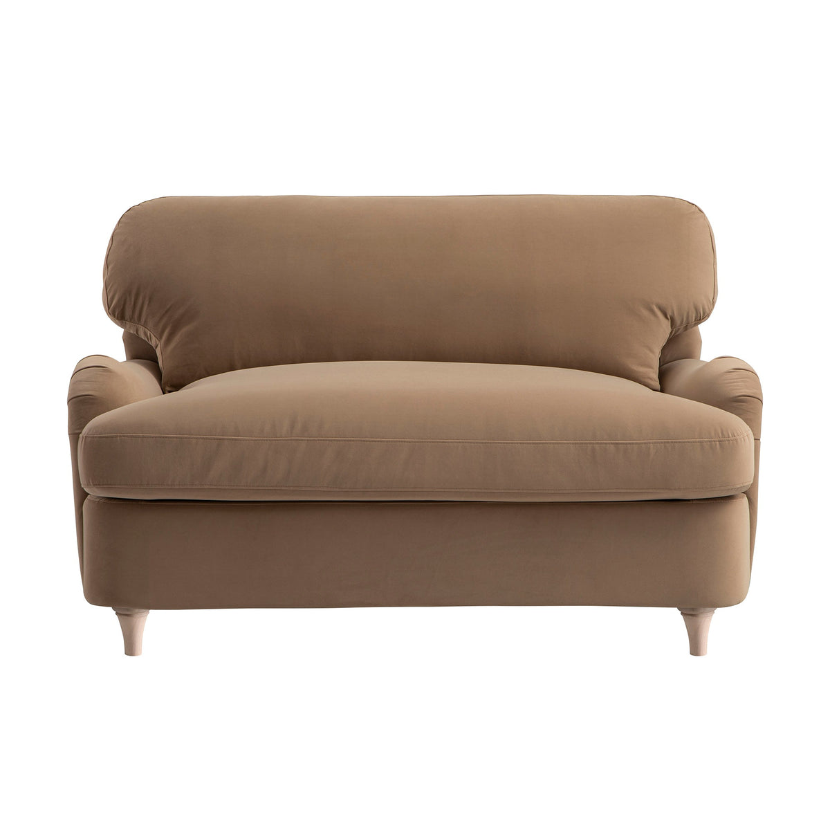 Daphnis Camel Velvet Sofa Bed, Loveseat — view 10