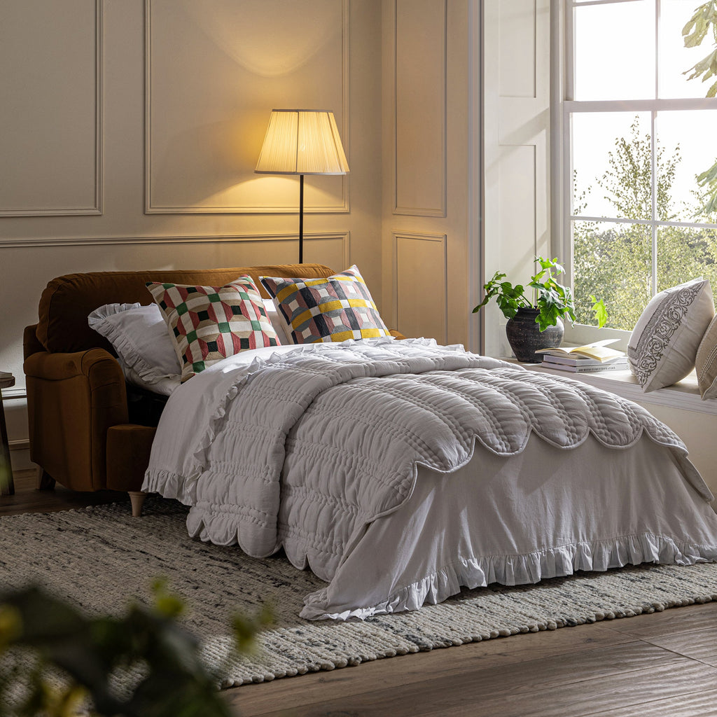 Daphnis Cinnamon Velvet Sofa Bed, Loveseat — sofa bed from 2nd Time Around