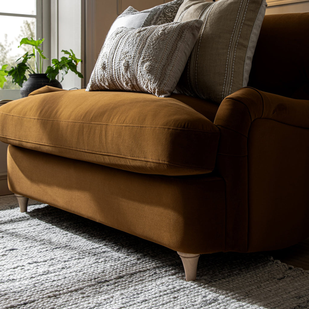 Daphnis Cinnamon Velvet Sofa Bed, Loveseat — view 8