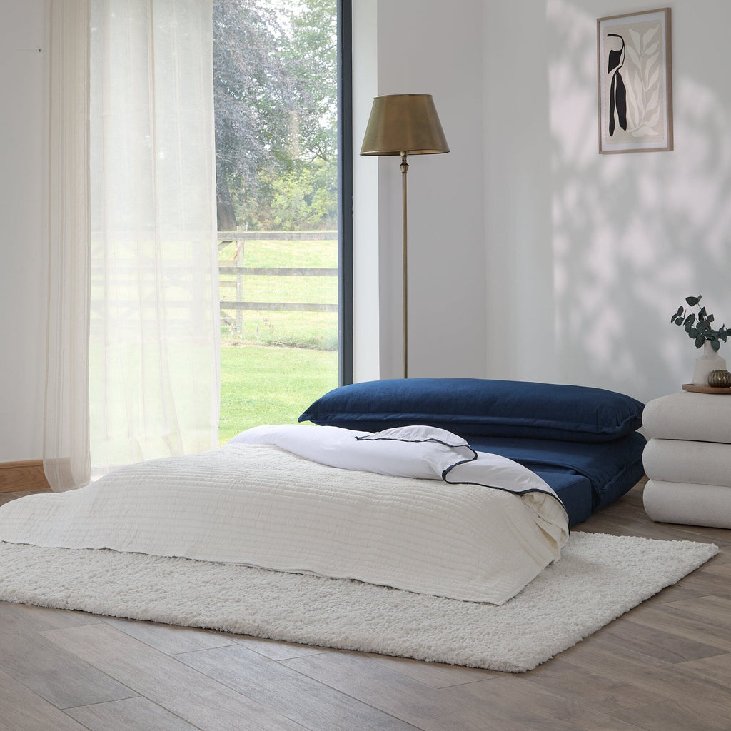 Harlow 2 Seater Double Sofa Bed - Ink Velvet — view 3