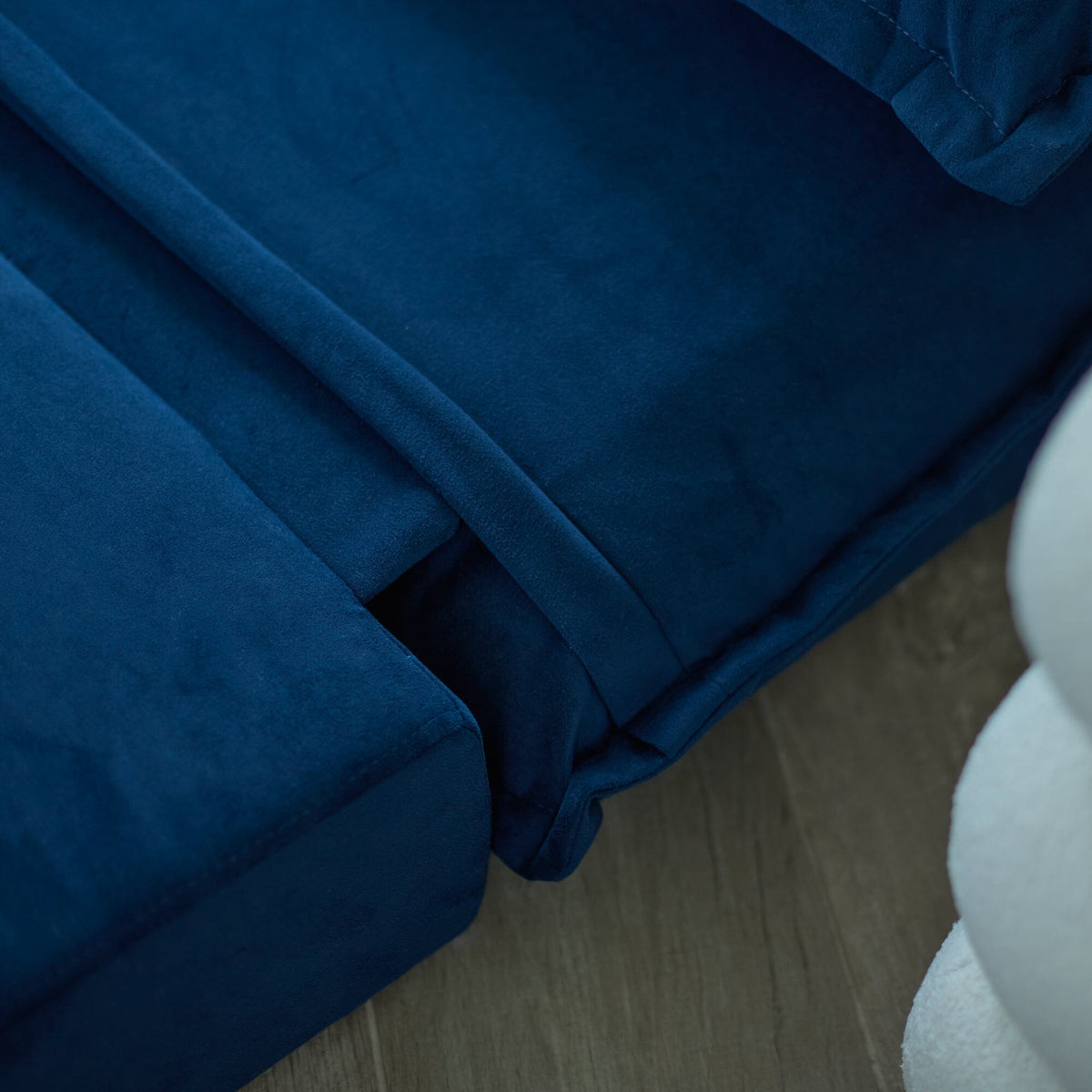 Harlow 2 Seater Double Sofa Bed - Ink Velvet — view 8
