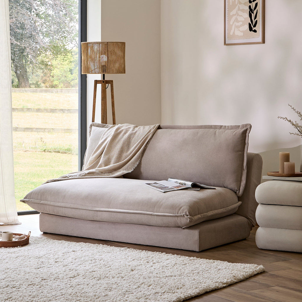 Harlow 2 Seater Double Sofa Bed - Soft Beige — sofa bed from 2nd Time Around
