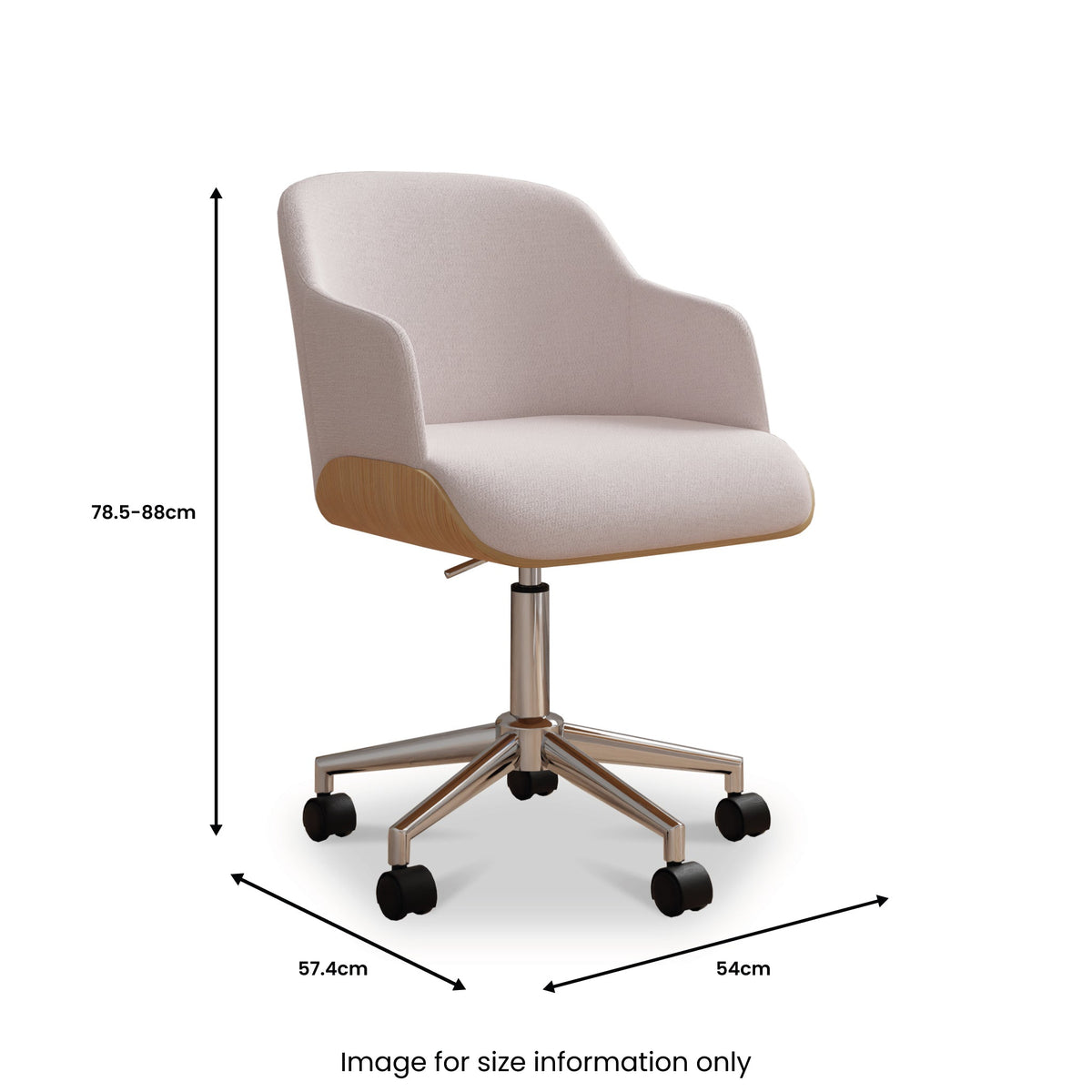 Koble Hedda Height Adjustable Swivel Office Chair — view 6