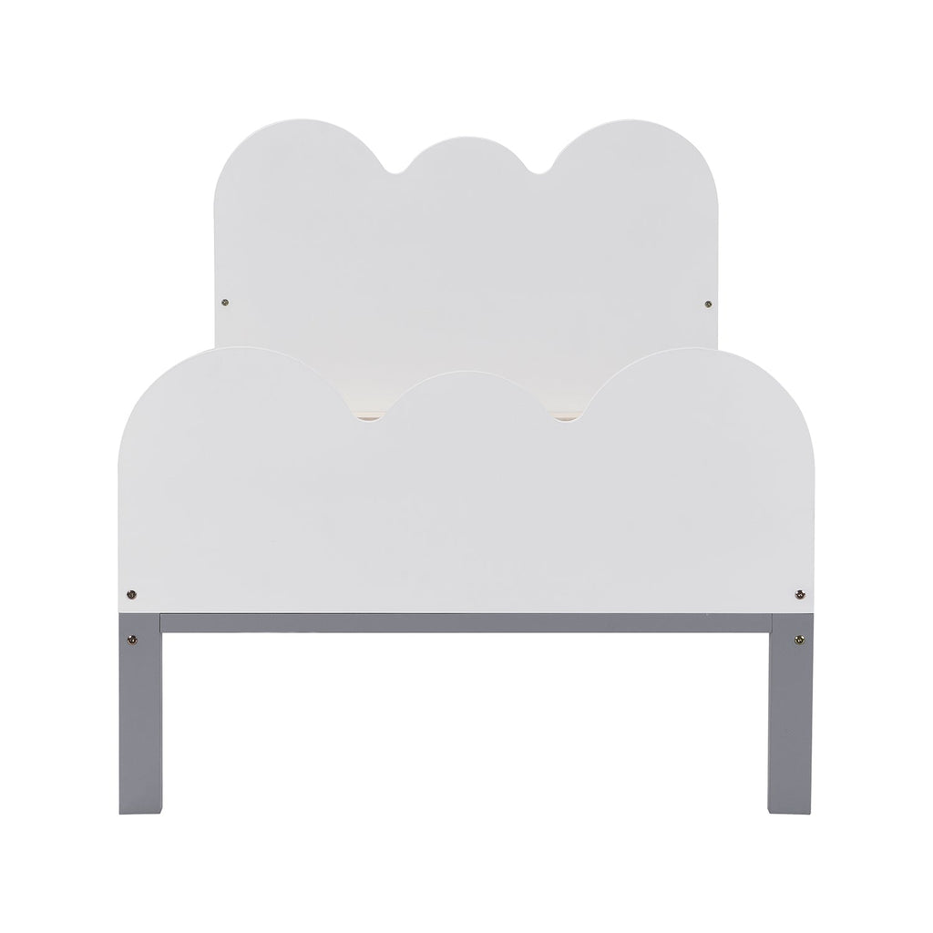 Hedwig Wooden Cloud Headboard Kid's Single Bed — view 4