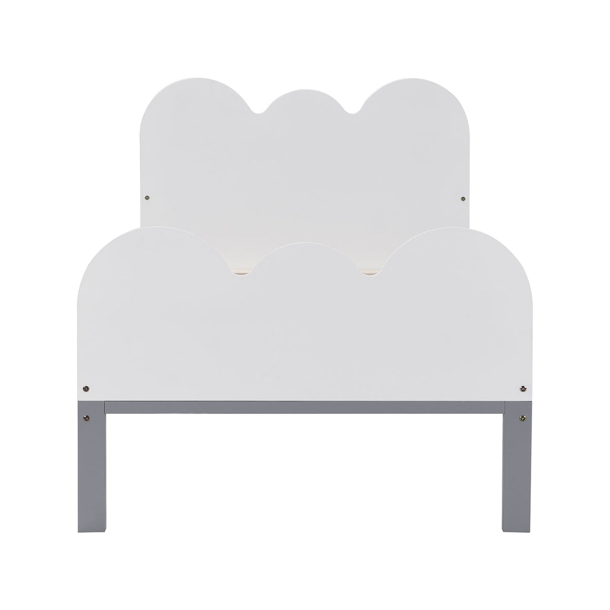 Hedwig Wooden Cloud Headboard Kid's Single Bed — view 4
