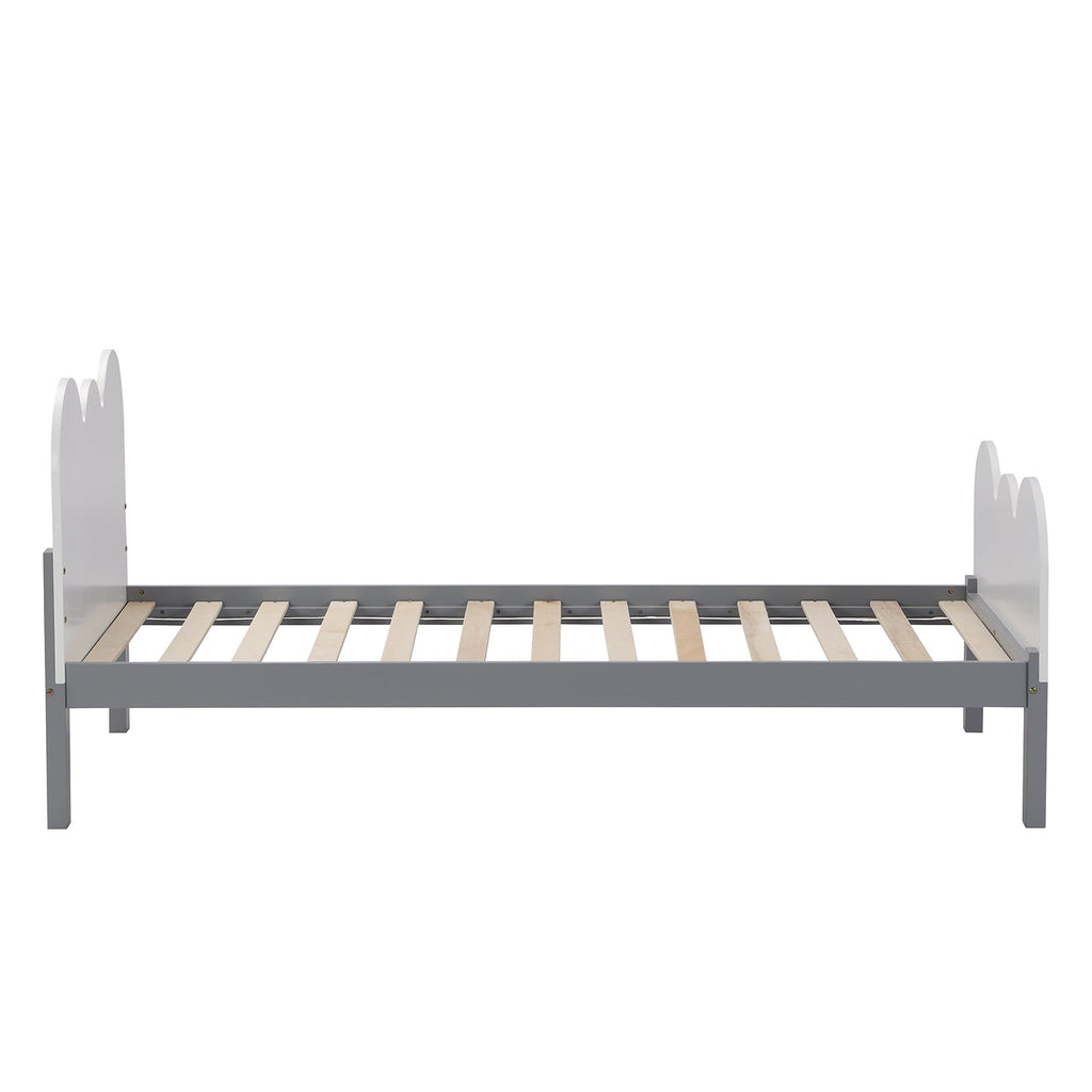 Hedwig Wooden Cloud Headboard Kid's Single Bed — view 6