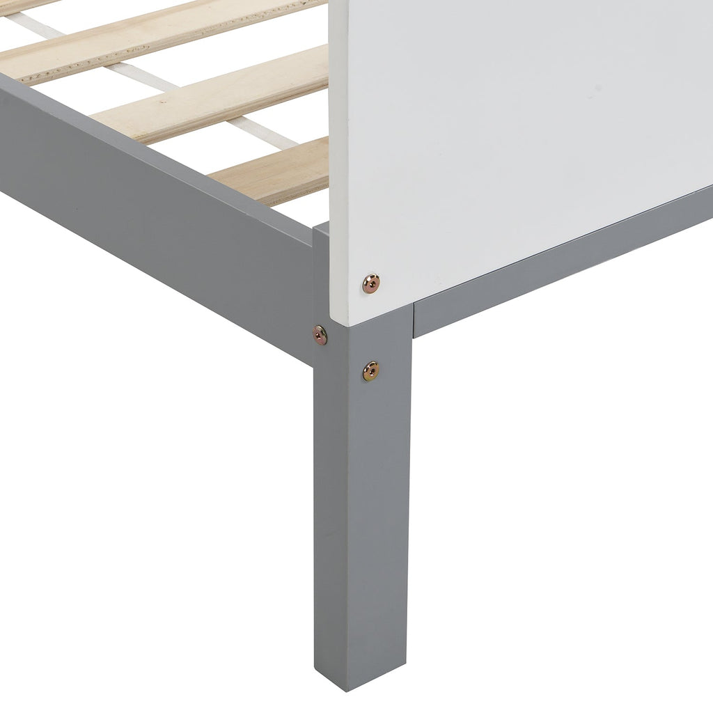 Hedwig Wooden Cloud Headboard Kid's Single Bed — view 8