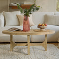 Jade Chalked Mango Wood Oval Coffee Table — coffee table from 2nd Time Around