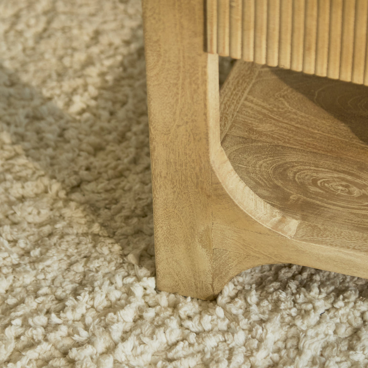 Jade Chalked Mango Wood Rectangular Coffee Table — view 8