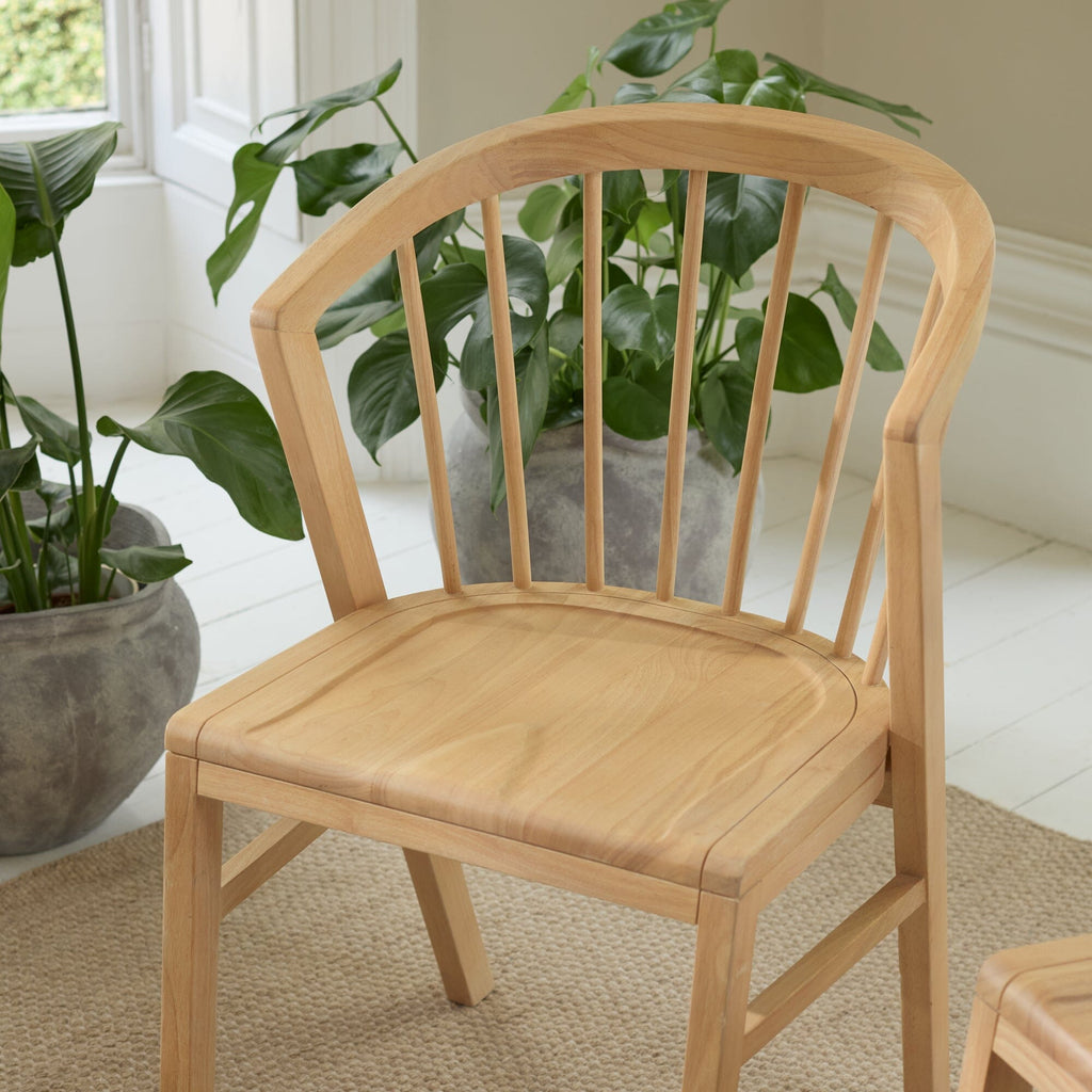 Mabel Whitewash Oak Dining Chairs - Set of 2 — view 2