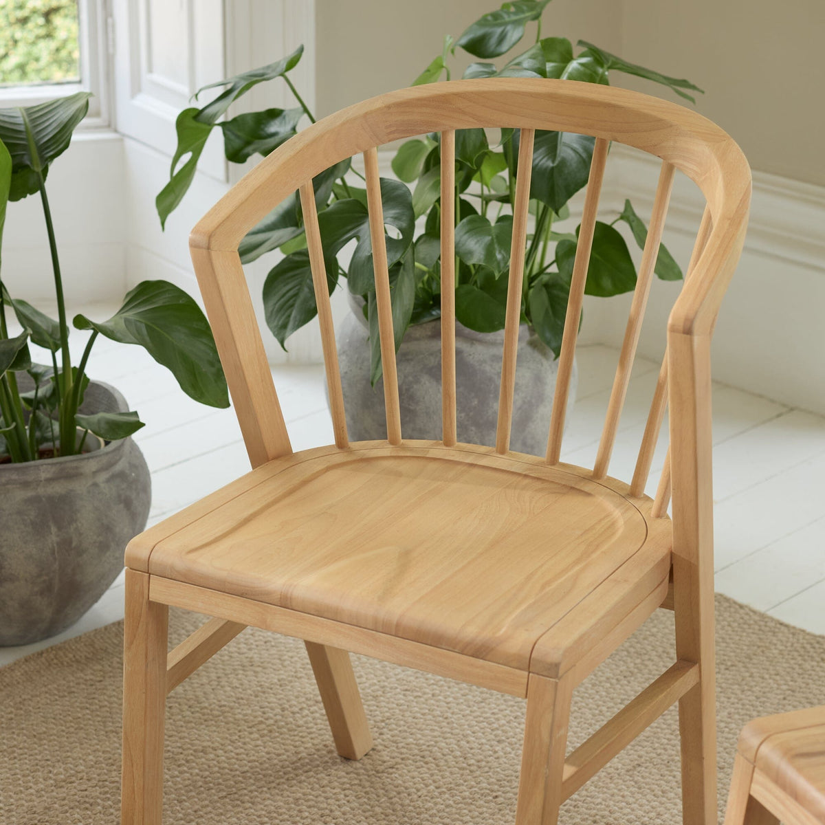 Mabel Whitewash Oak Dining Chairs - Set of 2 — view 2