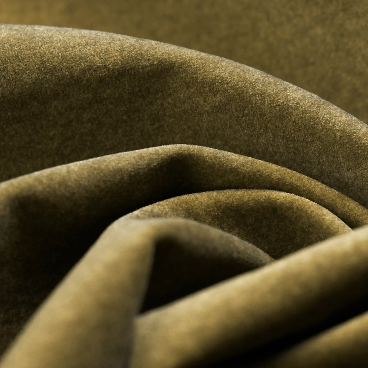 Franklin Office Chair | Moss Green Sustainable Mohair Velvet & Walnut — view 3