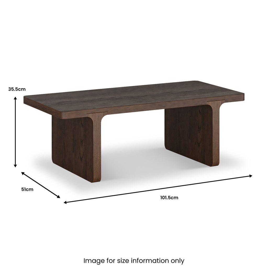 Mylor Oak Rectangular Coffee Table — view 9