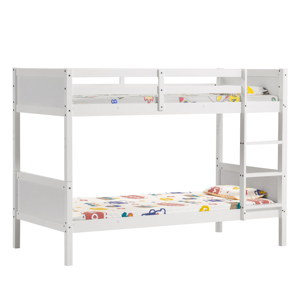 Gemini Detachable Bunk Bed - White — bed frame from 2nd Time Around