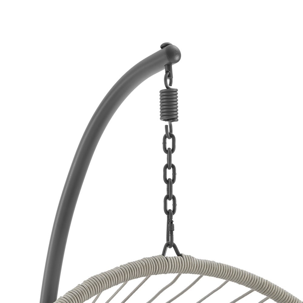 Harrington Rattan + Rope Indoor Outdoor Single Hanging Chair — view 7
