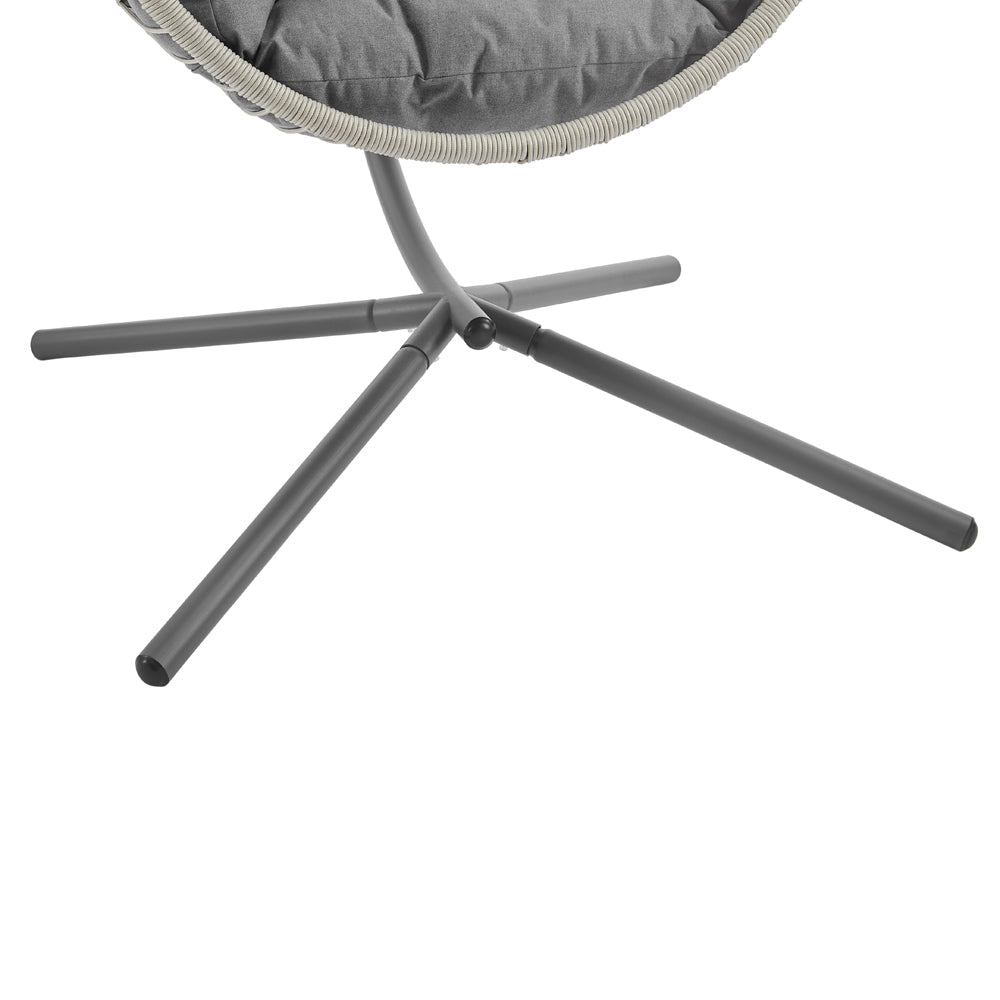 Harrington Rattan + Rope Indoor Outdoor Single Hanging Chair — view 9