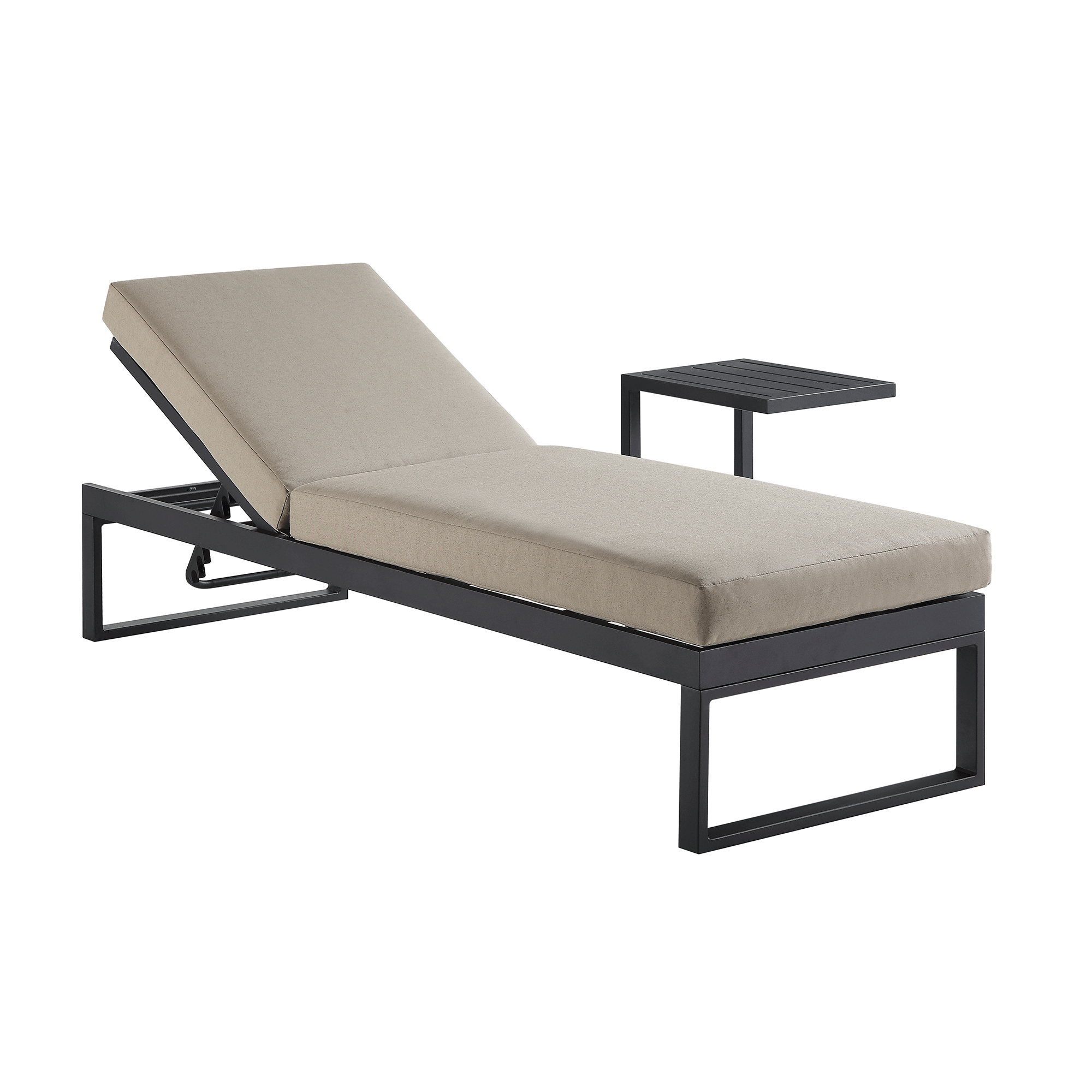 Albany Aluminium Sun Lounger, Taupe — view 2