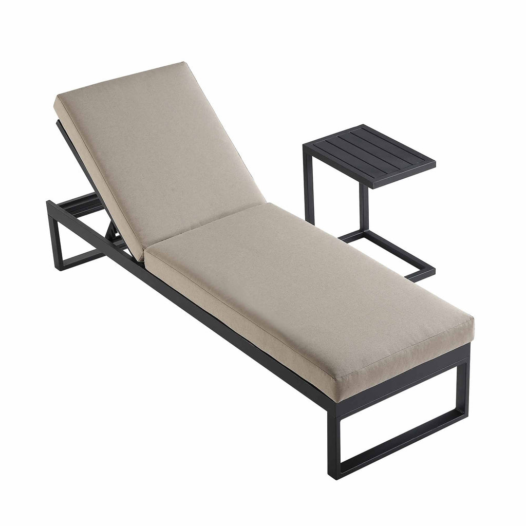 Albany Aluminium Sun Lounger, Taupe — view 6