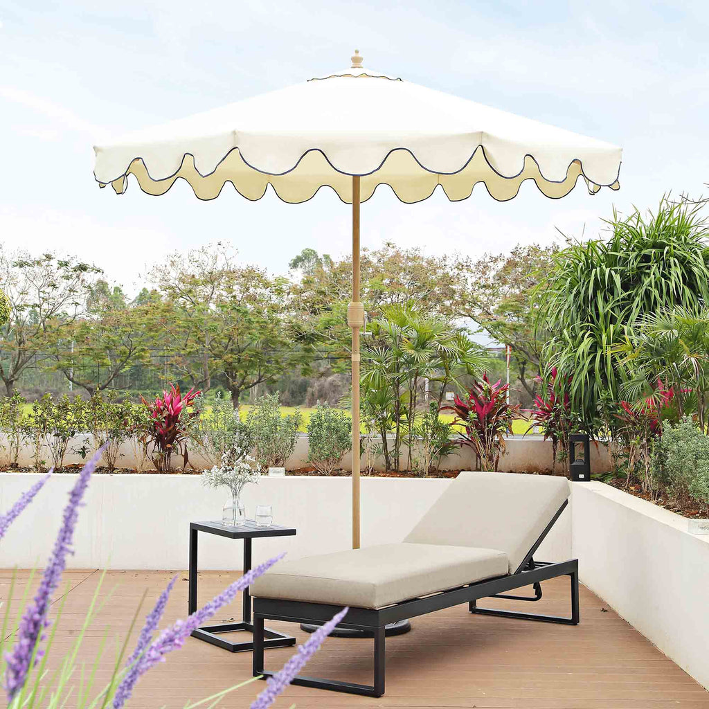 Albany Aluminium Sun Lounger, Taupe — garden chair from 2nd Time Around