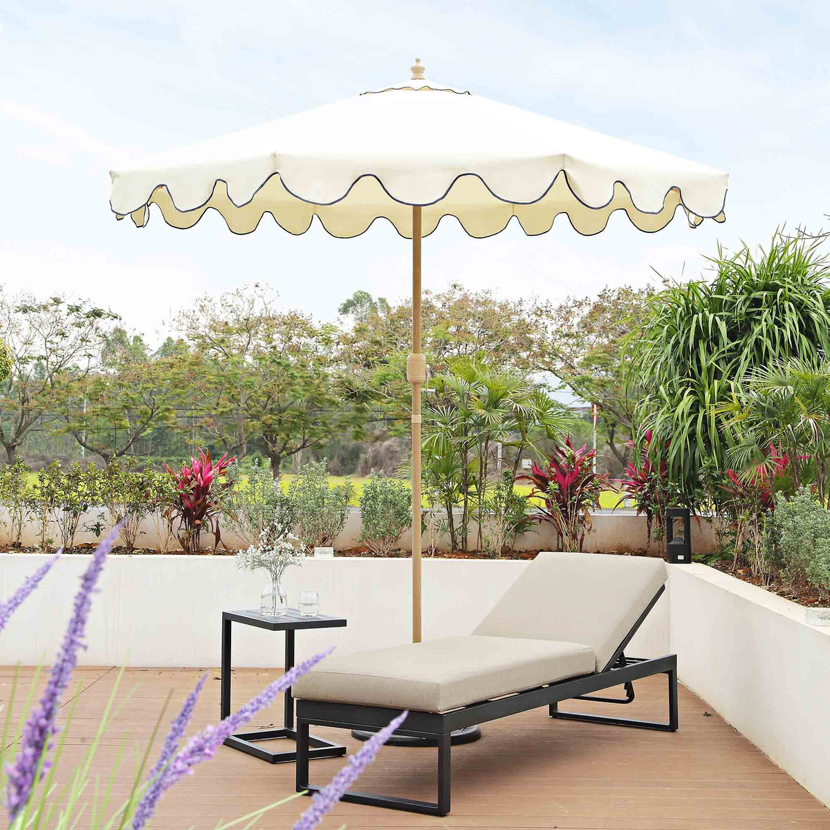 Albany Aluminium Sun Lounger, Taupe — garden chair from 2nd Time Around