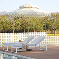 Albany Aluminium Sun Lounger, White — garden chair from 2nd Time Around