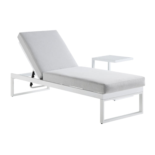 Albany Aluminium Sun Lounger, White — view 2