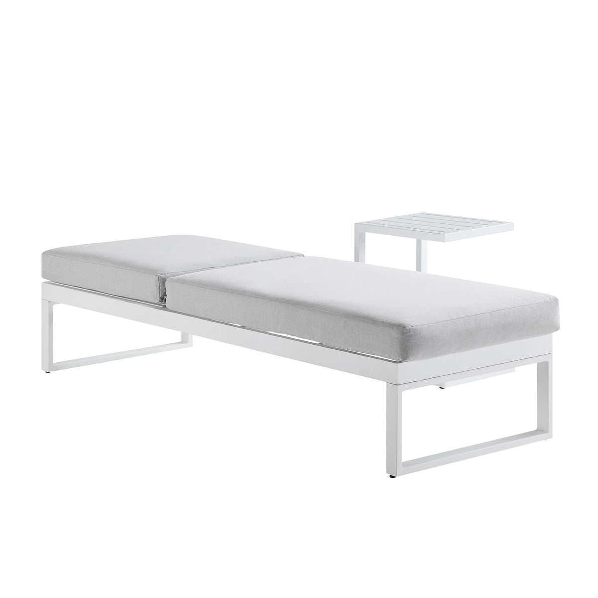 Albany Aluminium Sun Lounger, White — view 3