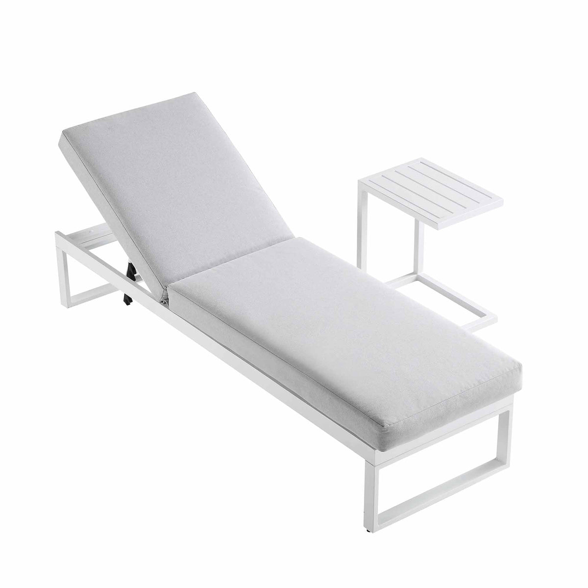 Albany Aluminium Sun Lounger, White — view 6