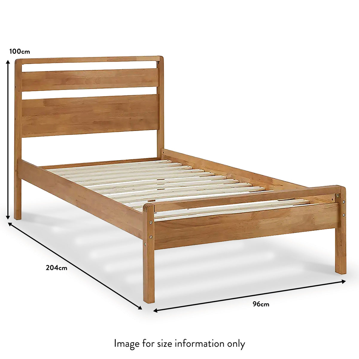 Maxi Oak Bed Frame — view 8