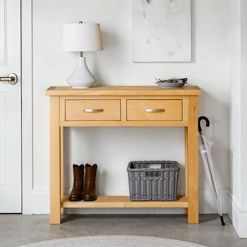 London Oak Console Table — view 2