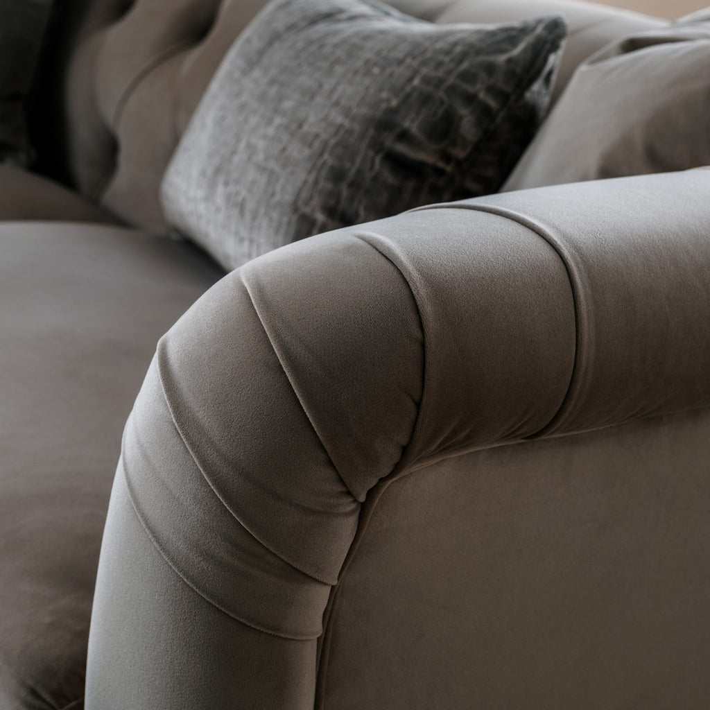 Clarence Velvet Chesterfield 2 Seater Sofa — view 10