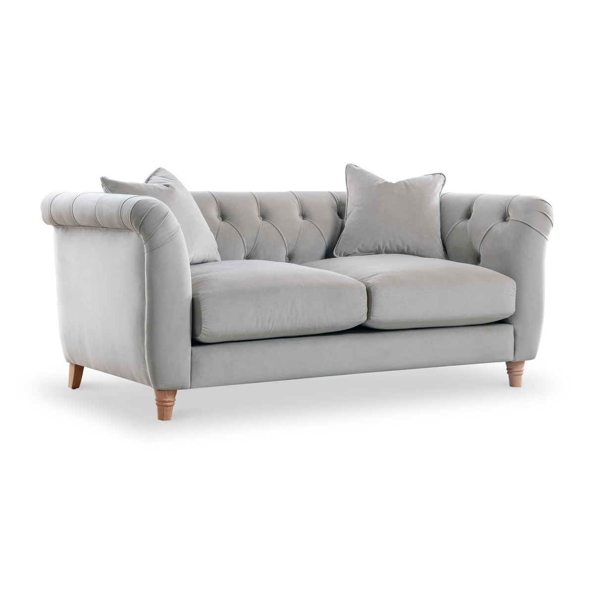 Clarence Velvet Chesterfield 2 Seater Sofa — view 5
