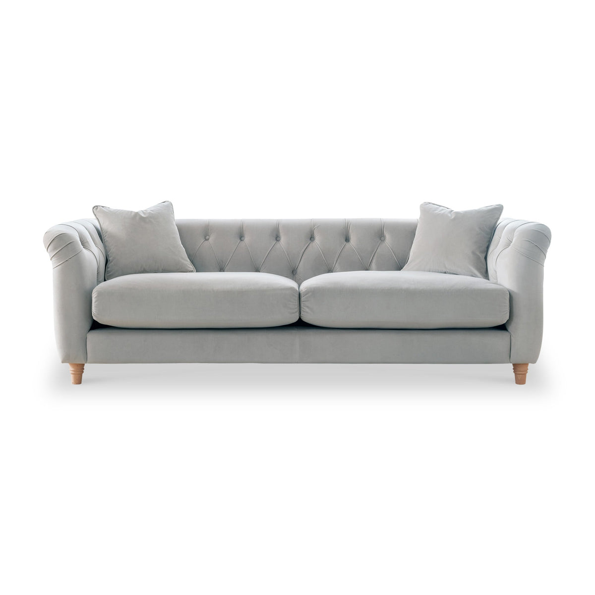 Clarence Velvet Chesterfield 3 Seater Sofa — sofa from 2nd Time Around