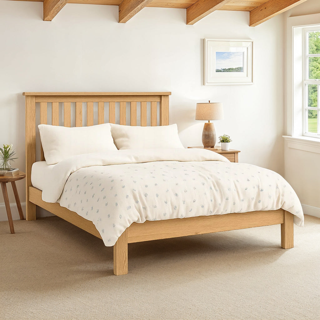 Lanner Oak Low Foot End Bed Frame — bed frame from 2nd Time Around