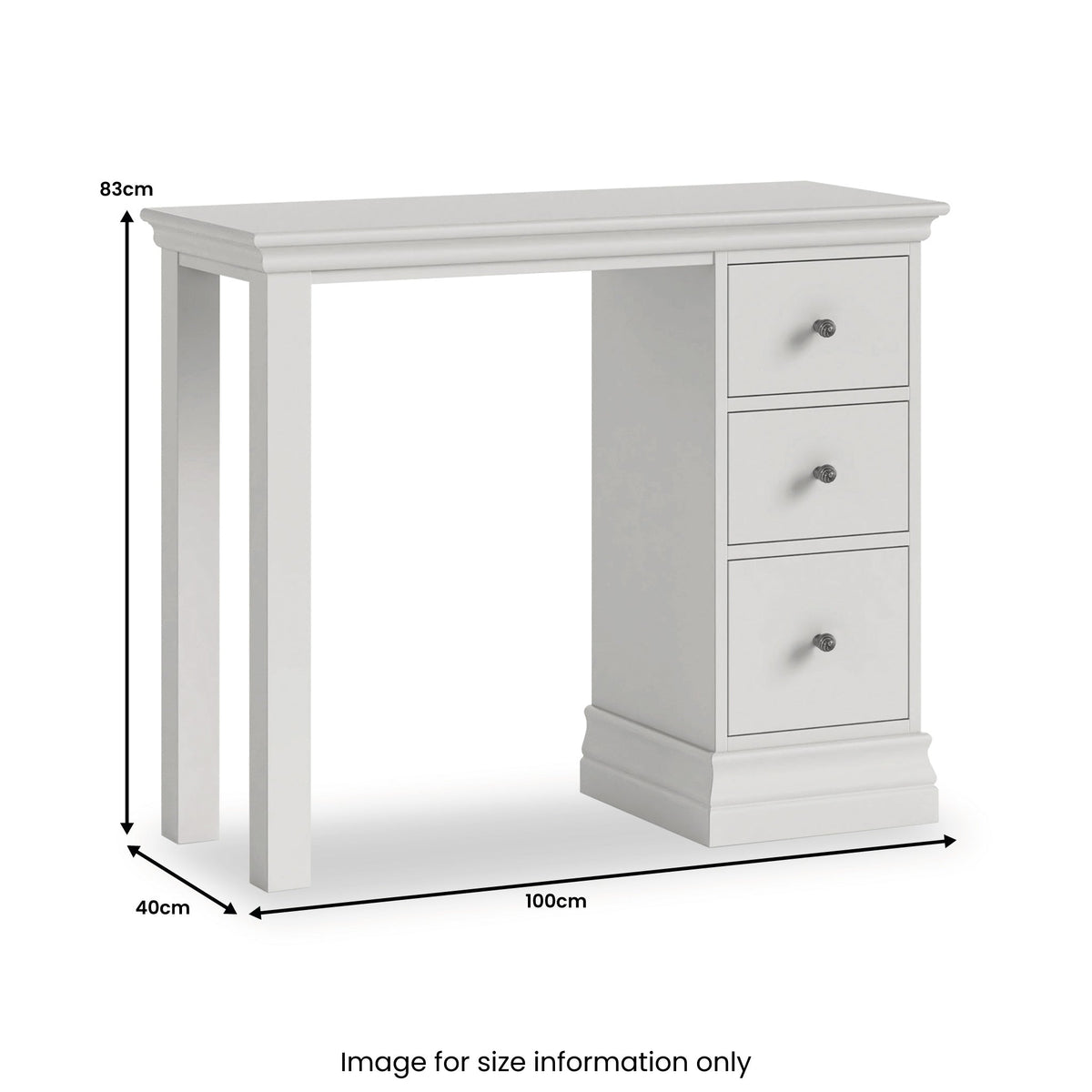 Ingleby Single Pedestal Dressing Table — view 9