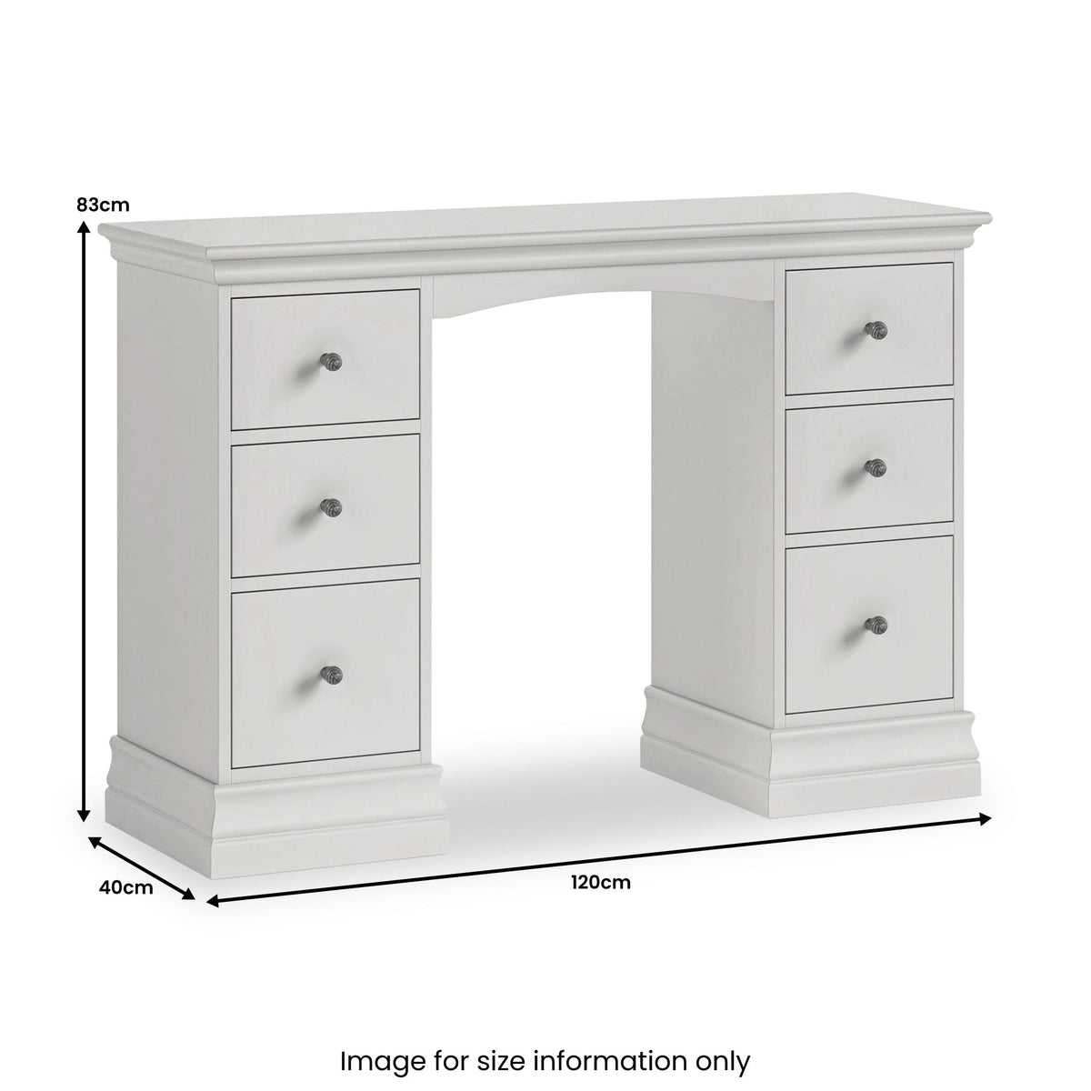 Ingleby Double Pedestal Dressing Table — view 9