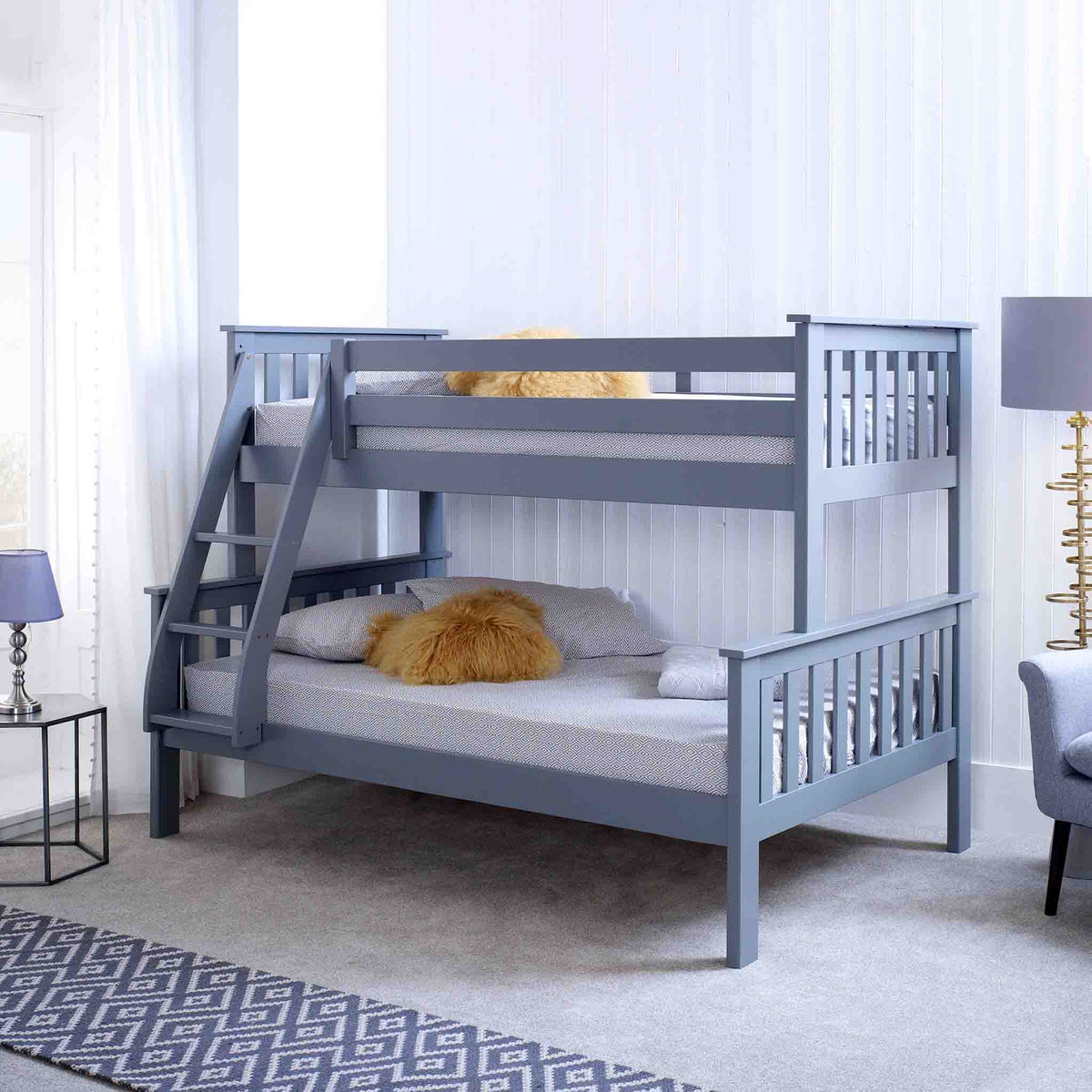 Carlson Triple Bunk Bed Frame — bed frame from 2nd Time Around