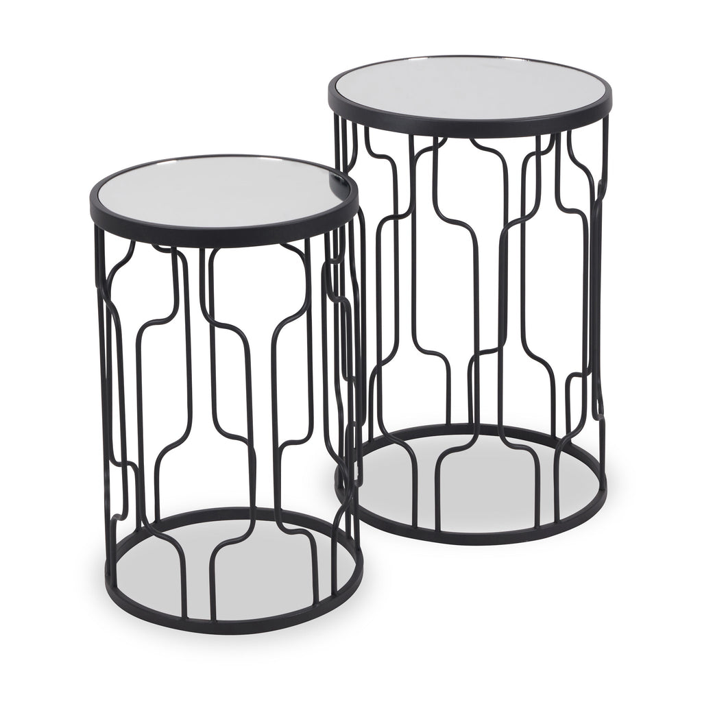 Caprisse Mirrored Glass Side Tables — side table from 2nd Time Around